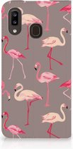 Geschikt voor Samsung Galaxy A30 Hoesje maken Flamingo