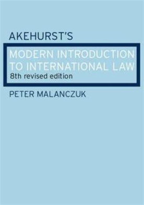 Akehursts Modern Intern Law 8th - cover