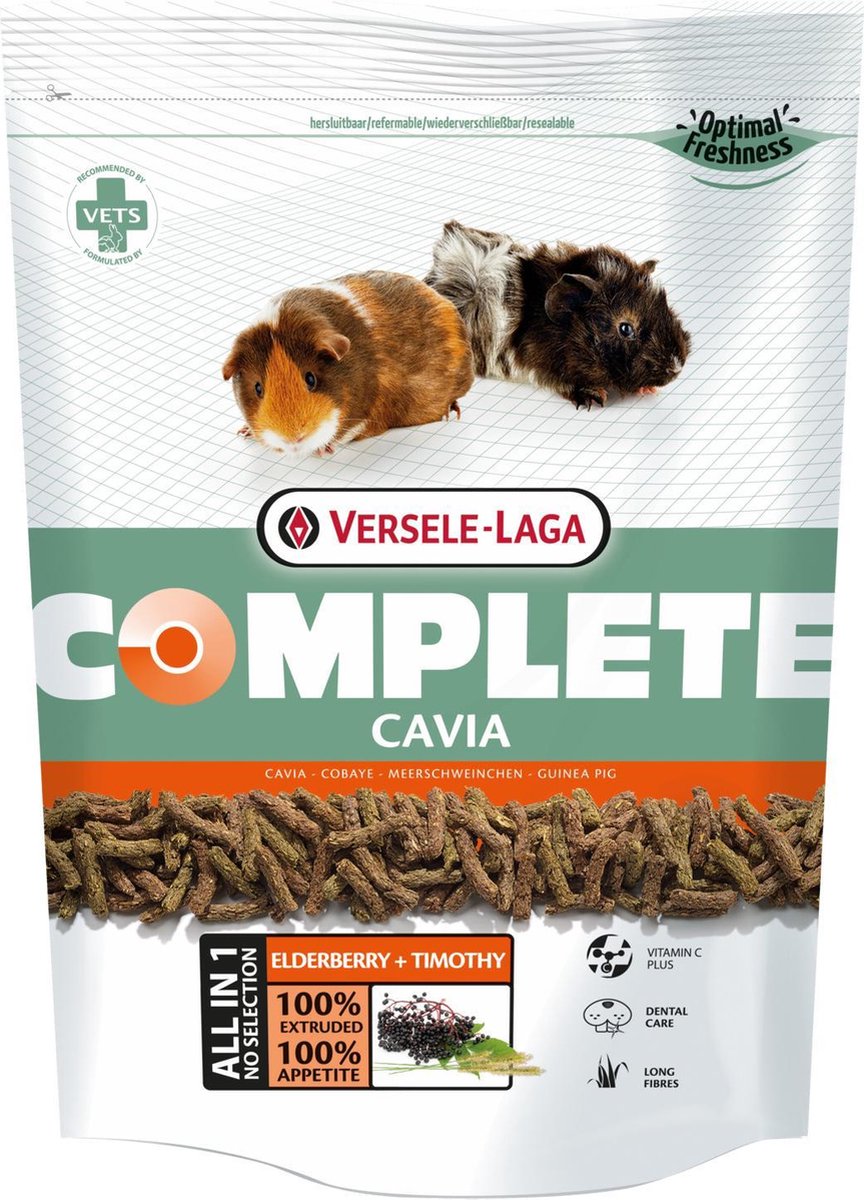 Корм для морских свинок versele-laga cavia complete комплексный 500г (упак 6шт) 612514 (5410340612514)