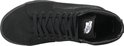 Bovenaanzicht van een zwarte Vans SK8-Hi sneaker met veters en het Vans Off The Wall-label op de tong.