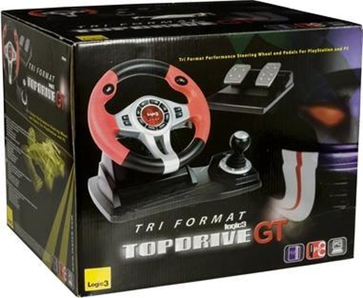Logic3 TopDrive Racestuur Zwart PS3 | bol