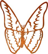 Vlinder 1 - silhouet van cortenstaal