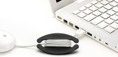 bobino cord wrap medium voor verlengsnoeren zwart