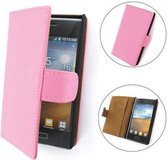 TCC Luxe Hoesje LG Nexus 5 Book Case Flip Cover - Roze