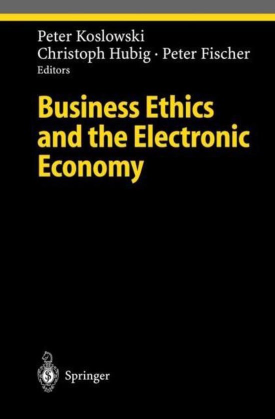 Business Ethics and the Electronic Economy - cover