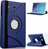 Samsung Galaxy Tab E 9.6 T560 / T561 Swivel Case 360 graden Draaibare Beschermhoes Tablethoes Cover Hoes met Multi-stand - Kleur Donkerblauw