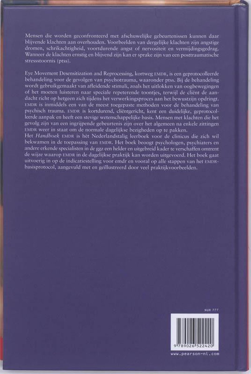 Handboek Emdr - back cover