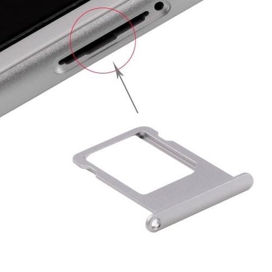 Ellende Overlappen Afstoten iPhone 6S Sim tray simkaart houder Grijs / Grey | bol.com