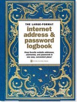 Peter Pauper Internet Address & Password Logbook - Celestial - large - 18x23 cm