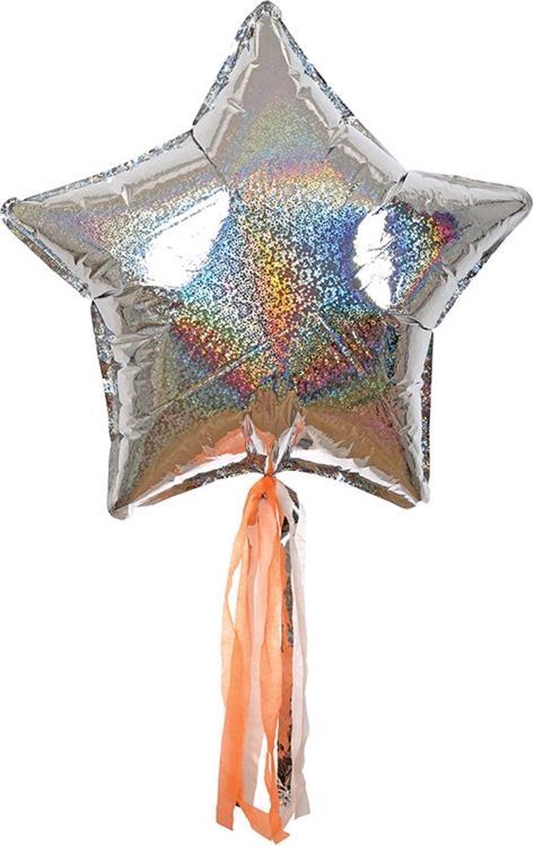 Afbeelding van product Folieballonnen Sterren Zilver (6st) Meri Meri