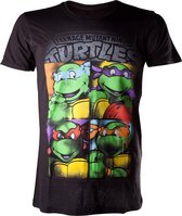 TMNT - Bright Graffiti. Black T-Shirt - S