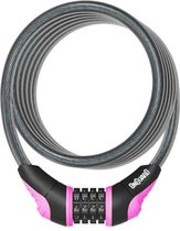 Onguard Kabelslot Coil Neon Combo 180 Cm X 12 Mm Zwart/roze