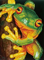 Dimaond Dotz® Green Tree Frog - Diamond Painting (35x45 cm)