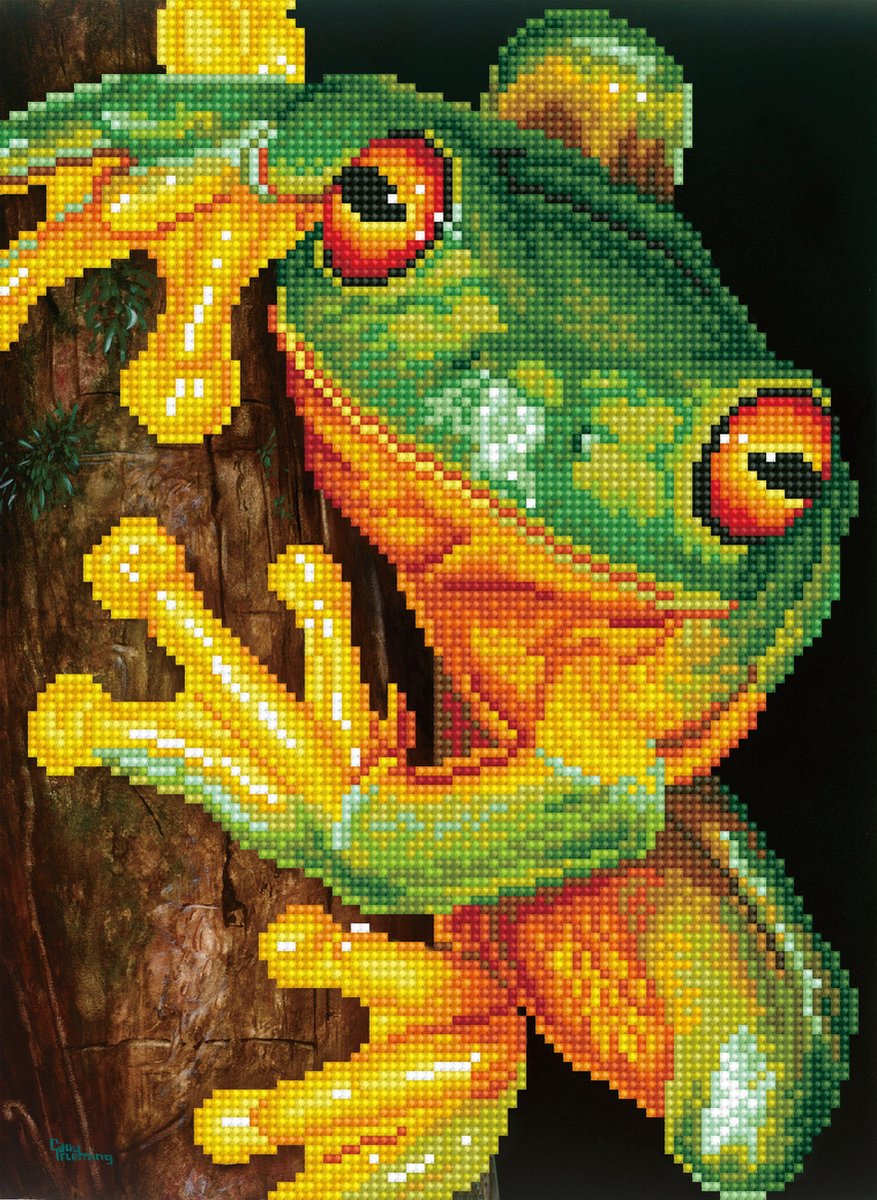 DIAMOND DOTZ Dimaond Dotz Green Tree Frog Diamond Painting (35x45 cm)