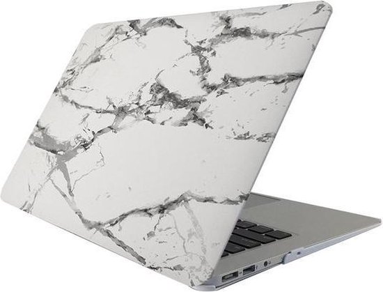 Emotie Diversiteit bedreiging Macbook cover - MacBook Air 11 inch case - Marble - Grijs | bol.com