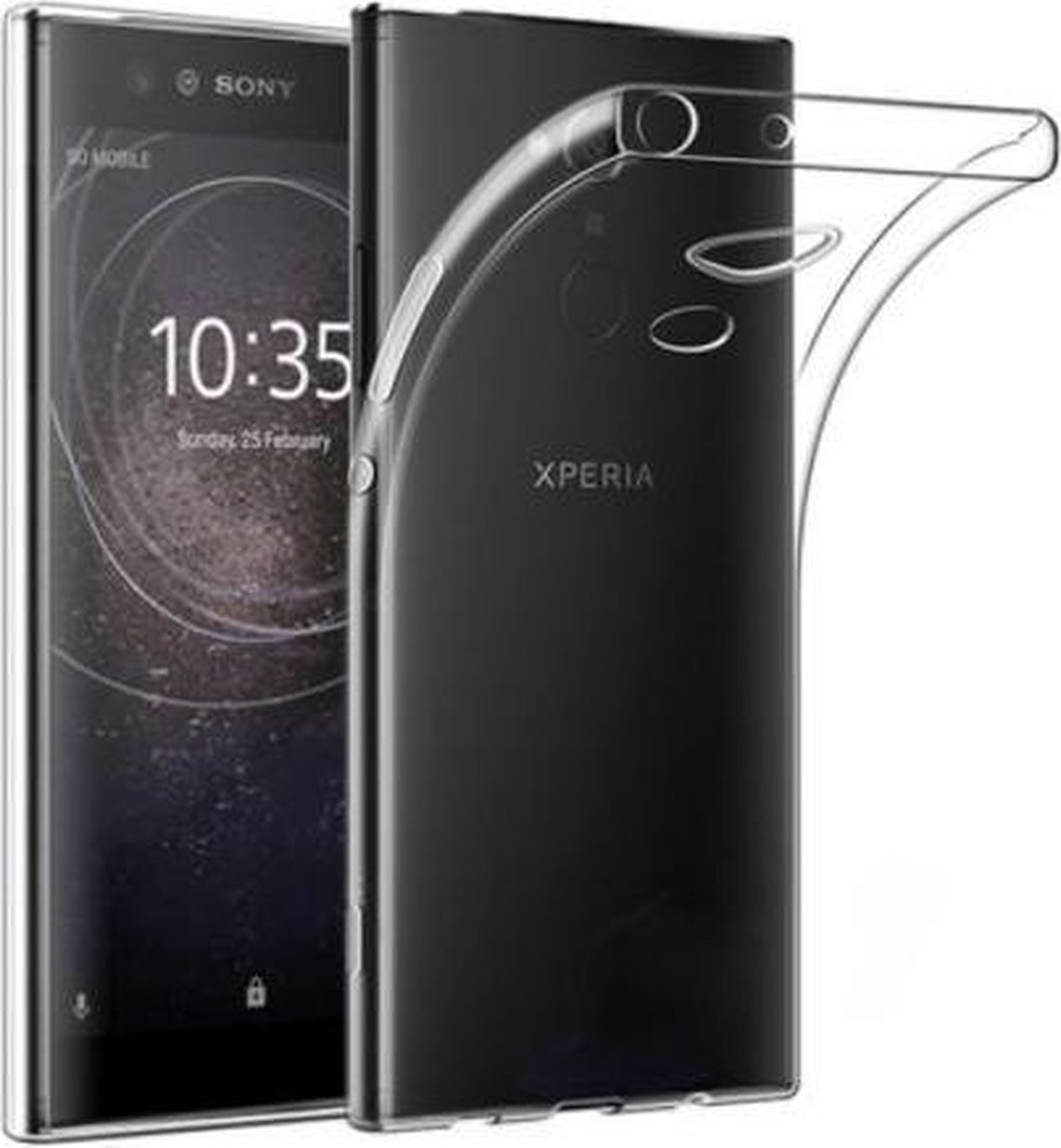 Transparant Backcover TPU Siliconen Softcase Hoesje voor Sony Xperia XA2 Ultra