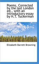 Poems. Corrected by the Last London Ed., with an Introductory Essay by H.T. Tuckerman