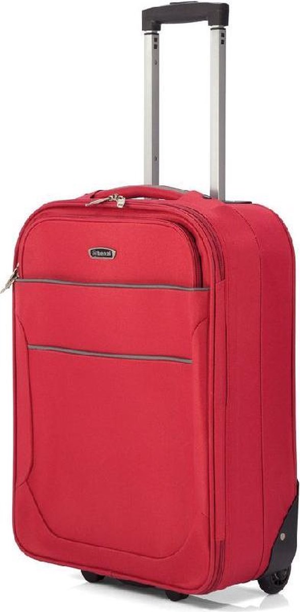 Benzi handbagage koffer - stof - cm - Olot - rood | bol.com