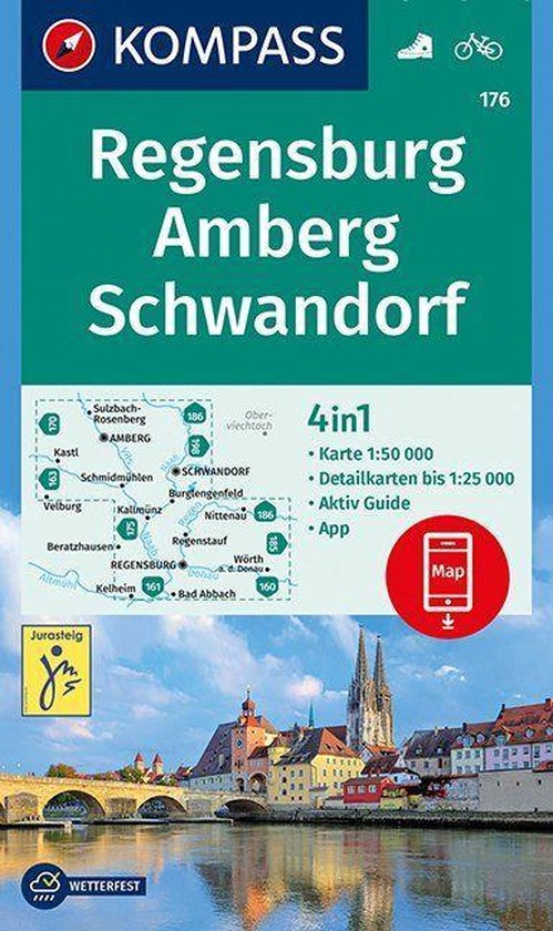 Regensburg, Amberg, Schwandorf 1:50 000 - cover