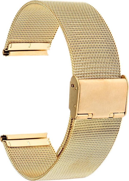Horlogeband - metaal - Goud- 16 mm | bol.com