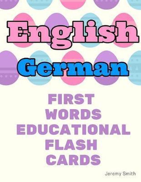English German First Words Educational Flash Cards - cover
