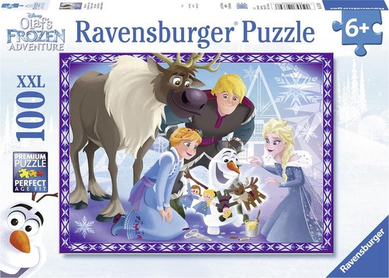 opschorten Terughoudendheid Onweersbui Ravensburger puzzel Olaf´s frozen adventure - legpuzzel - 100 stukjes |  bol.com