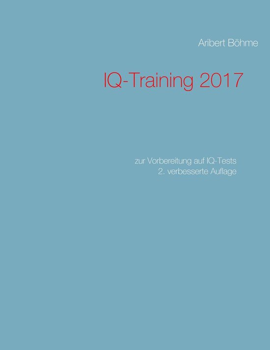 IQ-Training 2017 - cover