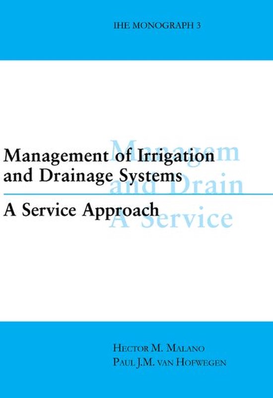Management of Irrigation and Drainage Systems - cover
