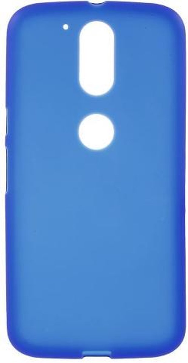 Matte silicone hoesje blauw Geschikt voor: Motorola Moto G 4de generatie