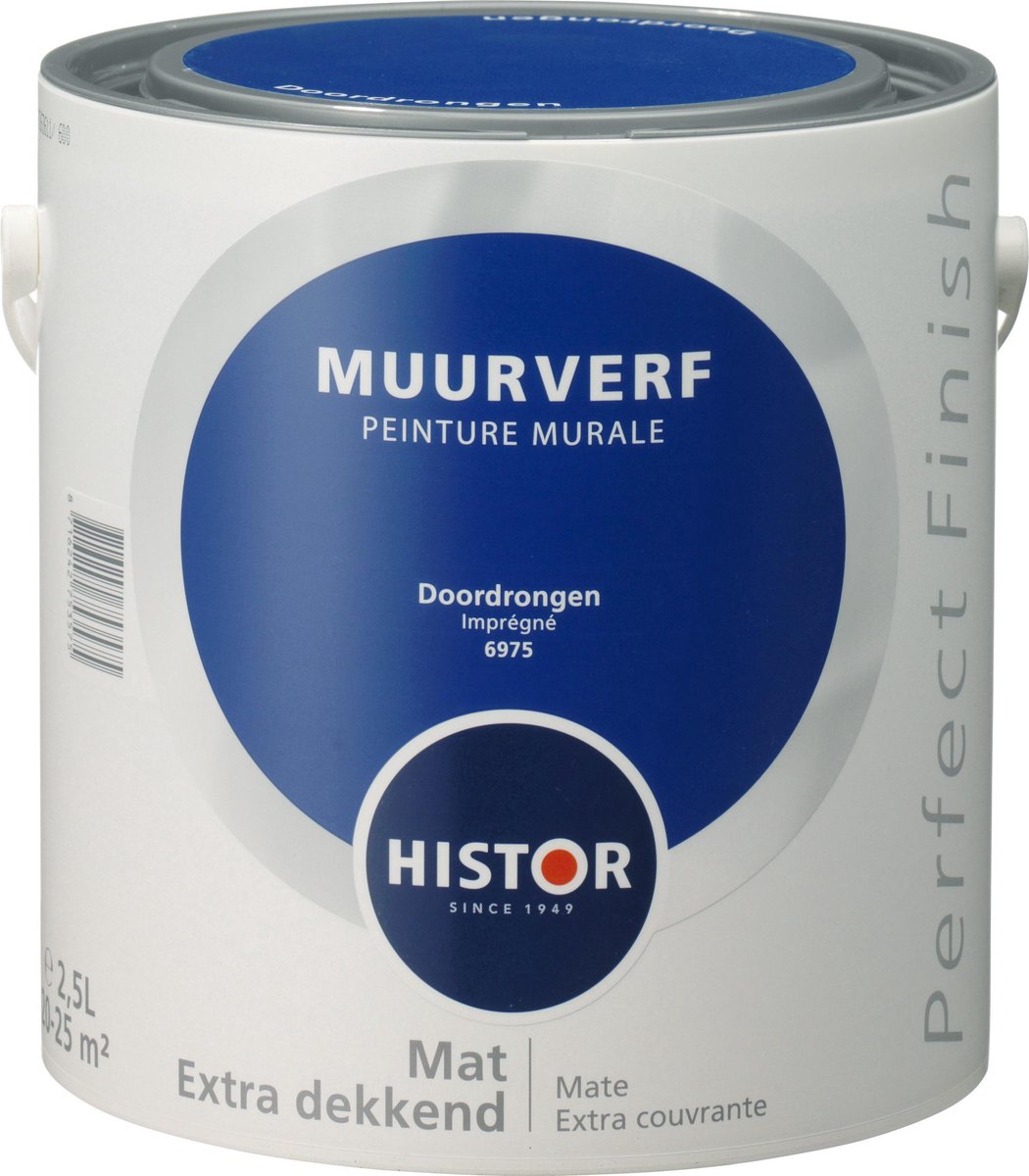 Het formulier Asser Oplossen Histor Perfect Finish Muurverf Mat - 2,5 Liter - Doordrongen | bol.com