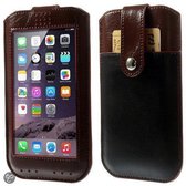 MW Pouch met Touchable Screen Bruin voor Apple iPhone 6 Plus