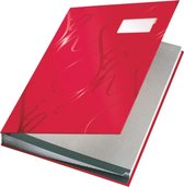 Leitz - Design Vloeiboek - Karton - 18 scheidingsbladen - Rood