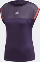 adidas Escouade Tee Dames Sportshirt - Legend Purple/Shock Red - Maat XS