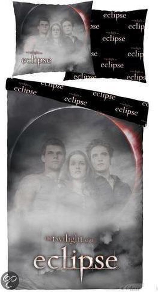 Twilight Eclipse Dekbedovertrek - Lits-jumeaux - 240x200/220 cm - Zwart