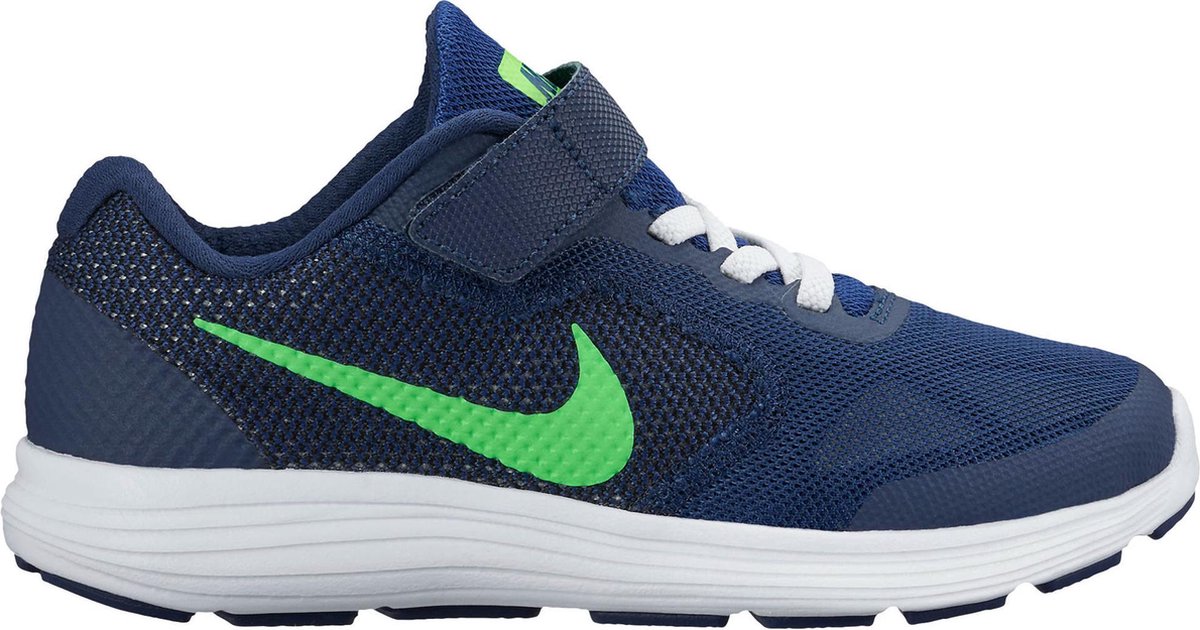 Nike Revolution 3 (PSV) Sportschoenen - Maat 33 - Unisex - blauw/groen |  bol.com