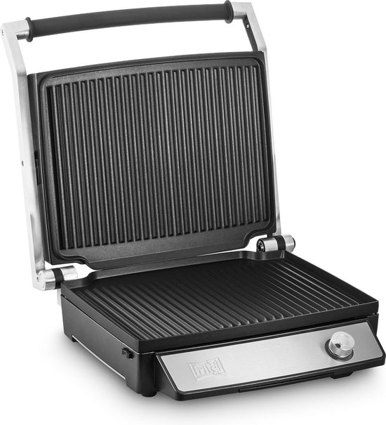 FRITEL Grill GR 3495 Grilltastic® - XL Powergrill & BBQ - Elektrische Contactgrill 34x27 cm - 2400W - Uitneembare Platen - 180° Openklapbaar - Verticale Opberging
