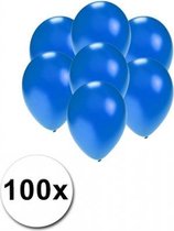 Petits ballons bleu métallisé 100 pièces