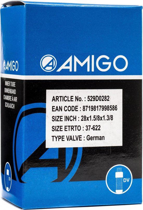 Amigo Binnenband 28 X 1 5/8 X 1 3/8 (37-622) Dv 45 Mm | bol.com