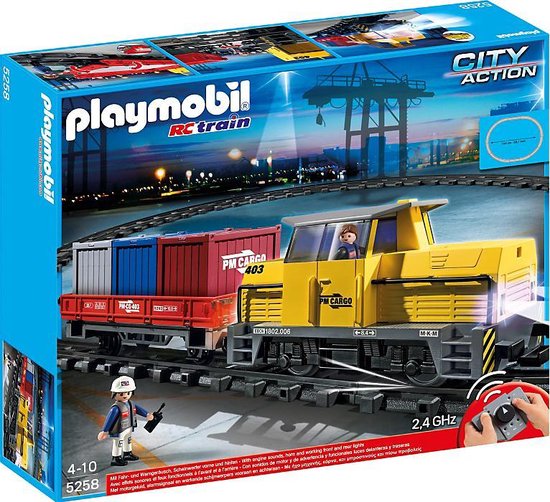 Playmobil Radiografisch Bestuurbare Goederentrein met Containers -  Bestuurbare auto - 5258 | bol.com