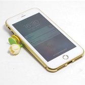 Magnetische case met voor - achterkant gehard glas voor de iPhone 6/6S - Goud