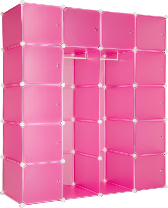TecTake - kledingkast roze 402089 |