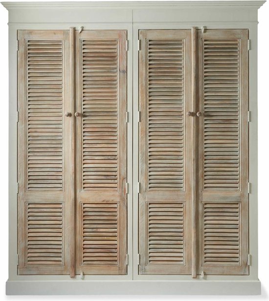 Rivièra Maison Pinellas Park Wardrobe Cabinet Double - Garderobekast -  Whitewash/Hout | bol.com