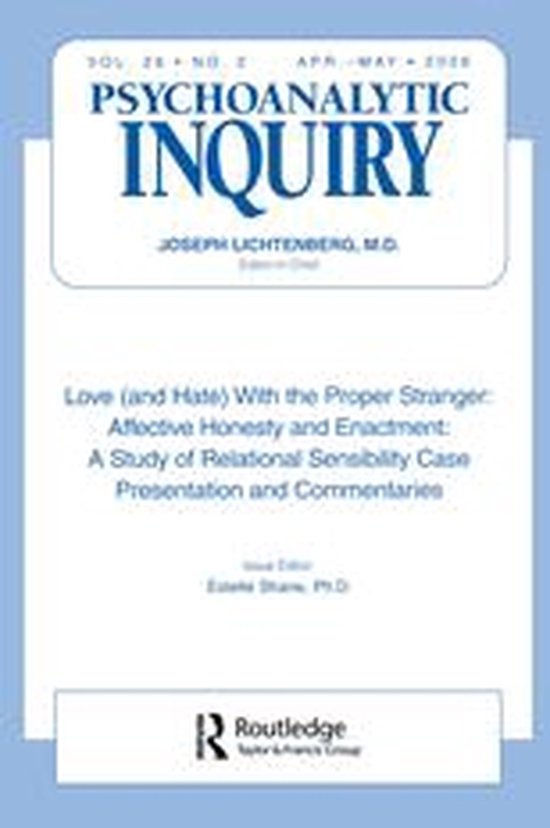 Love (and Hate) With the Proper Stranger: Affective Honesty  ... - cover