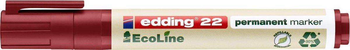 Edding 22 - Ecoline Permanente Marker - Rood