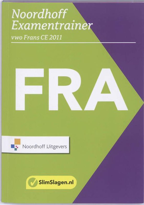 Noordhoff examentrainer  / Frans vwo 2011 + examen vwo 2010 - cover