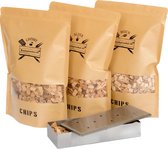Chips Assortiment met Smoker Box | BBQ | Rookhout | Kadopakket