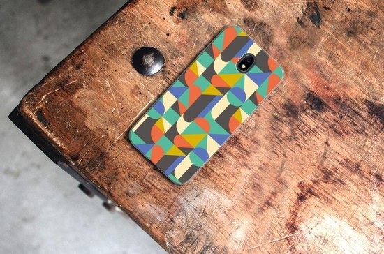 Bumper Housse Etui pour Samsung Galaxy J7 2017 | J7 Pro Coque Funky Retro