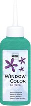 KREUL Glitter Turquoise Raamverf - Window Color Glitter 80ml Raamverf