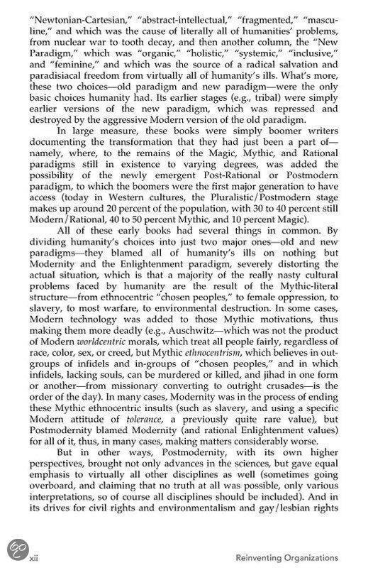 Reinventing Organizations