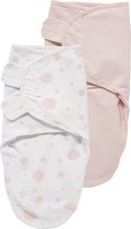 Meyco Swaddle Blanket - 0-3 mois - rose / rose clair - 2 Pièces